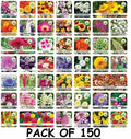 Zenycart 150 Variety Of Organic Flower Seeds And  Plant Growth Free Pack Of 1