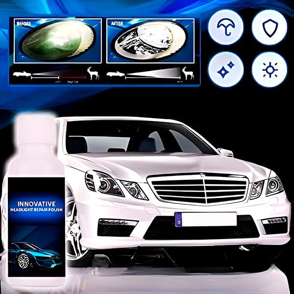 Car Headlight Repair Fluid, Scratch Remover Pack of 2