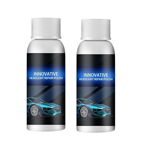 Car Headlight Repair Fluid, Scratch Remover Pack of 2